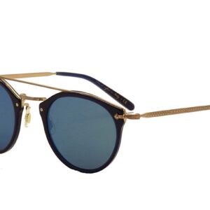 Oliver Peoples Eyewear Women's Remick Sunglasses, Denim Rose Gold/Blue, One Size