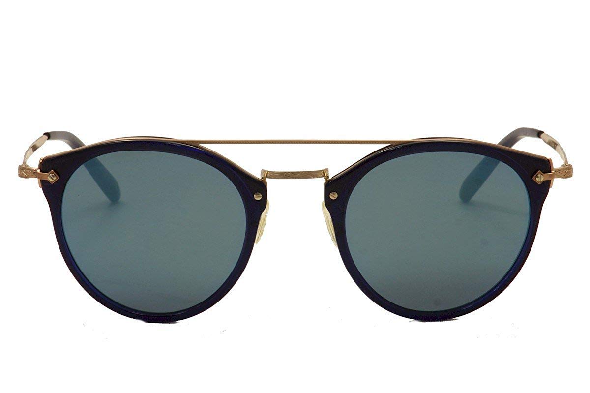 Oliver Peoples Eyewear Women's Remick Sunglasses, Denim Rose Gold/Blue, One Size