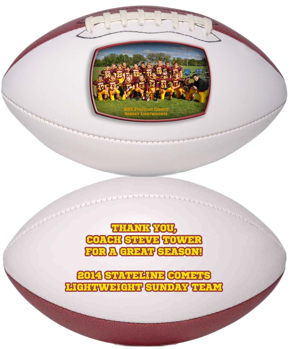 Personalized Custom Photo Regulation Football - Any Image - Any Text - Any Logo