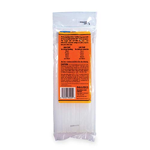 Gorilla Hot Glue Sticks, Mini Size, 8" Long x .27" Diameter, 25 Count, Clear, (Pack of 3)