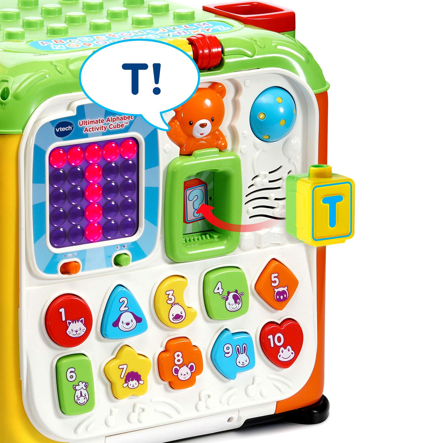 VTech Ultimate Alphabet Activity Cube, Green, 12 months to 60 months, 1 piece