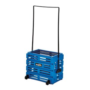 tourna ballport deluxe tennis ball hopper with wheels - blue