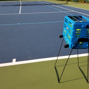 Tourna Ballport Deluxe Tennis Ball Hopper with Wheels - Blue