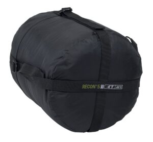 recon 5 sleeping bag - rated -4°f / -20°c (black)