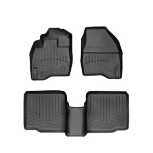 WeatherTech Custom Fit FloorLiners for Ford Explorer - 1st & 2nd Row (447041-443592), Black