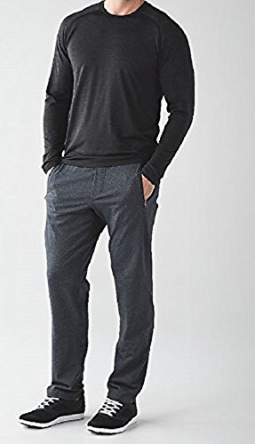 Lululemon Mens Metal Vent Tech Long Sleeve Shirt (Deep Coal Black, L)