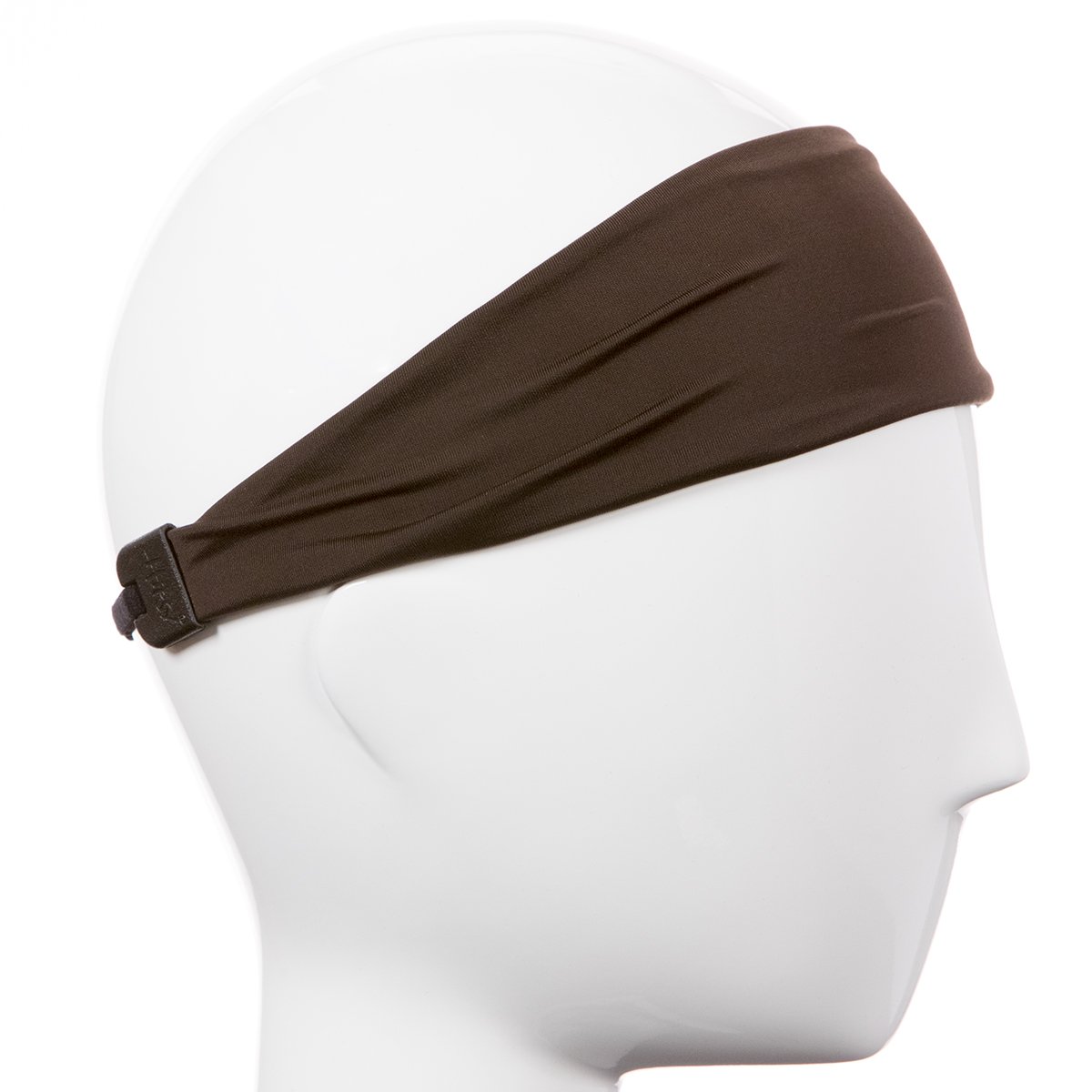 Hipsy Xflex Basic Adjustable & Stretchy Wide Sports Headbands for Men (Basic Brown)