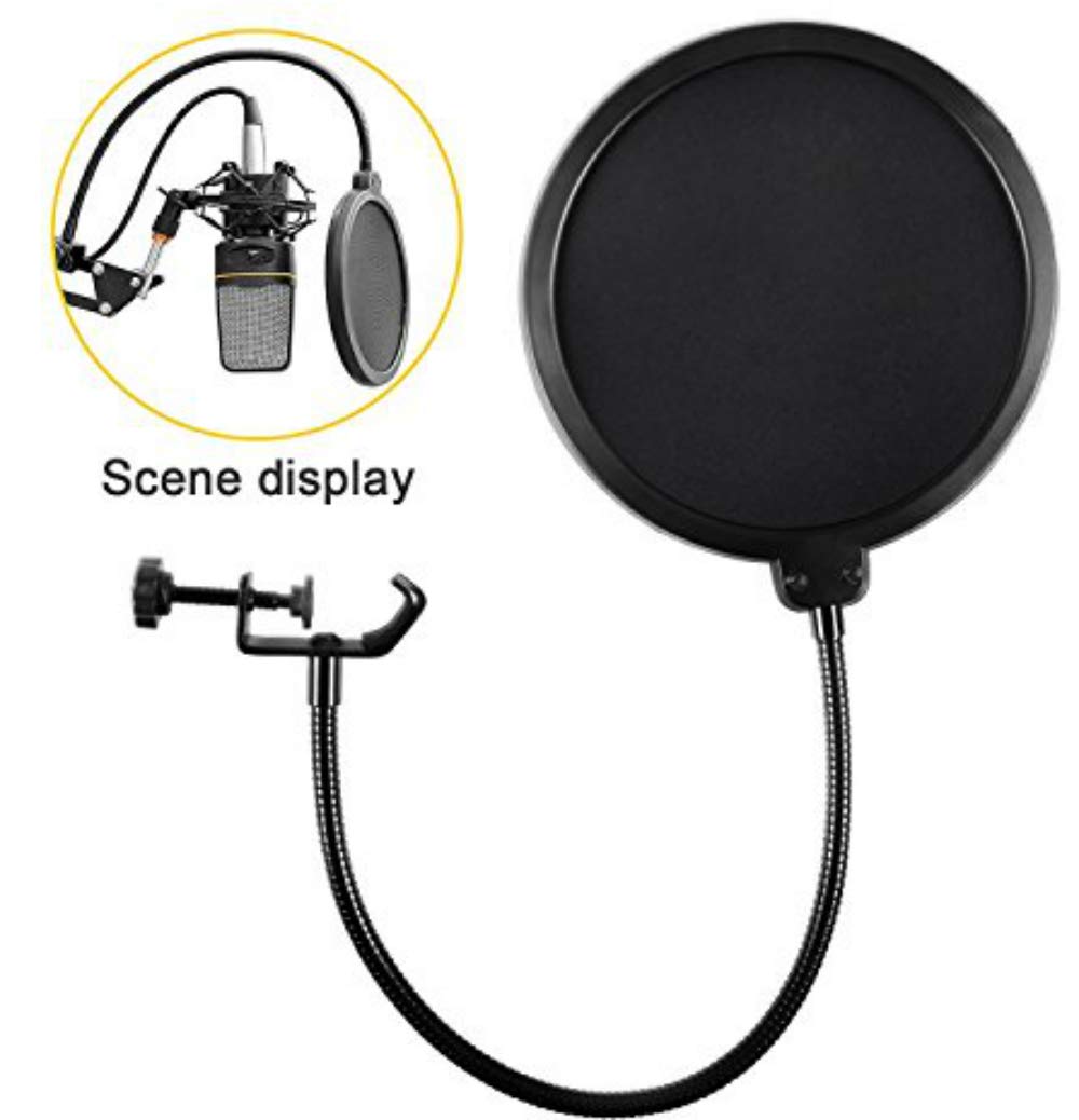 Earamble Studio Microphone Pop Filter Round Shape Mic Wind Mask Shield Screen