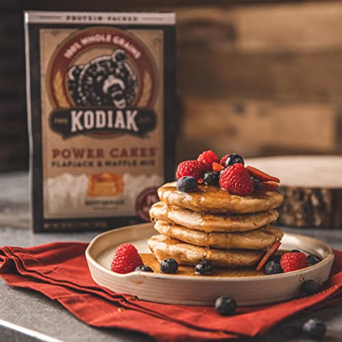 Kodiak Cakes Power Cakes All Natural Non GMO Protein Pancake/Flapjack/Waffle Mix, Buttermilk, 20 Ounce