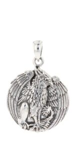 jewelry trends sterling silver gryphon griffin gargoyle pendant by artist jody bergsma