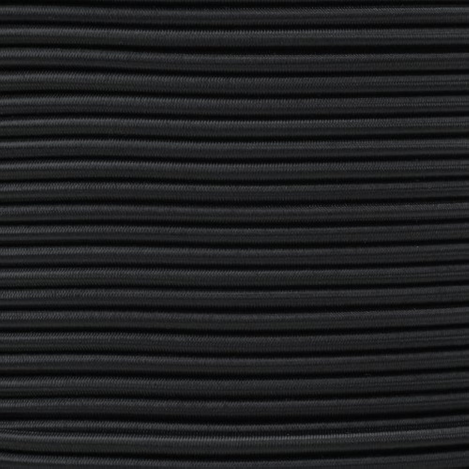 Paracord Planet Bungee Nylon Shock Cord 2.5mm 1/32", 1/16", 3/16", 5/16", 1/8”, 3/8", 5/8", 1/4", 1/2 inch Crafting Stretch String 10 25 50 & 100 Foot Lengths Made in USA