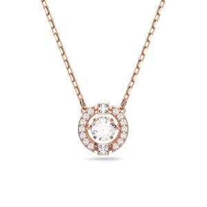 swarovski women's una crystal jewelry collection, rose gold tone finish