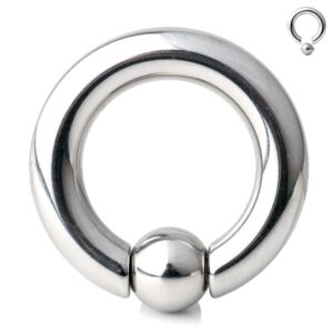 Ruifan 316L Surgical Steel Spring Action Captive Bead Ring CBR 4G 5/8 Inch