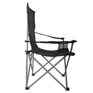 WFS Camping Quad Chair, Black