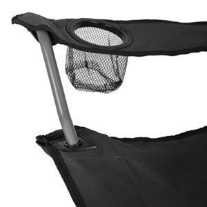 WFS Camping Quad Chair, Black