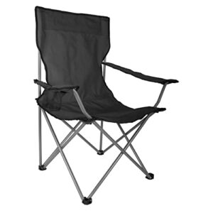 WFS Camping Quad Chair, Black