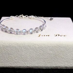 Jan&Dee Manual Original Labradorite Gray Moonstone Crystal Bracelet