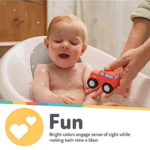 Nuby Squirt Wheels Baby Bath Toys - Baby Essentials - 4-Count