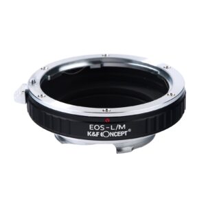 K&F Concept Lens Mount Adapter for Canon EOS EF Mount Lens to Leica M Lens Camera Body