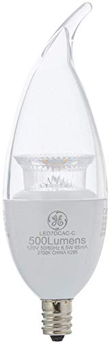 GE C11 E12 (Candelabra) LED Bulb Soft White 60 Watt Equivalence 2 pk4