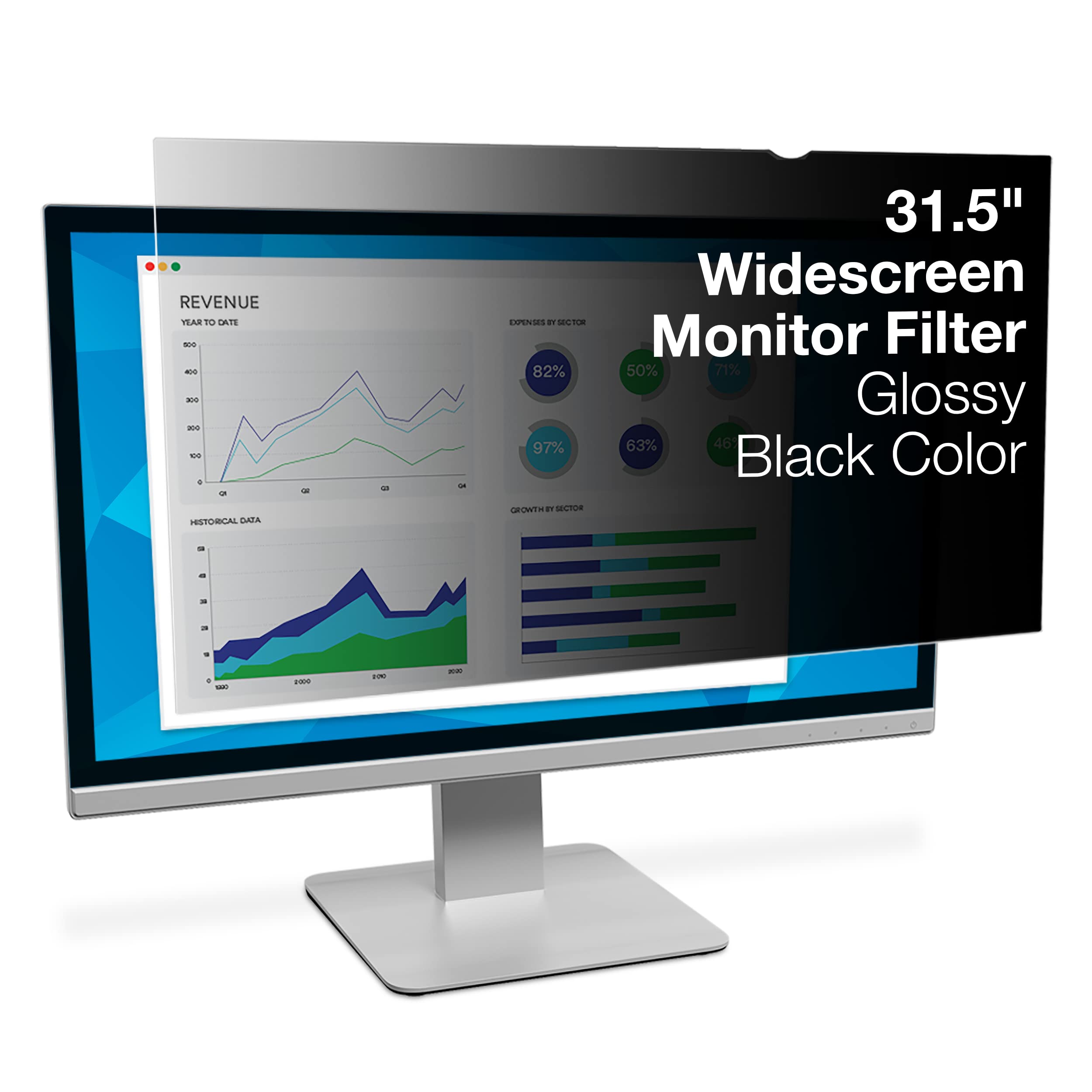 3M Privacy Filter for 31.5" Widescreen Monitor (PF315W9B)