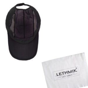 LETHMIK Quick Dry Sports Cap Unisex Sun Hat Summer UV Protection Outdoor Cap Black