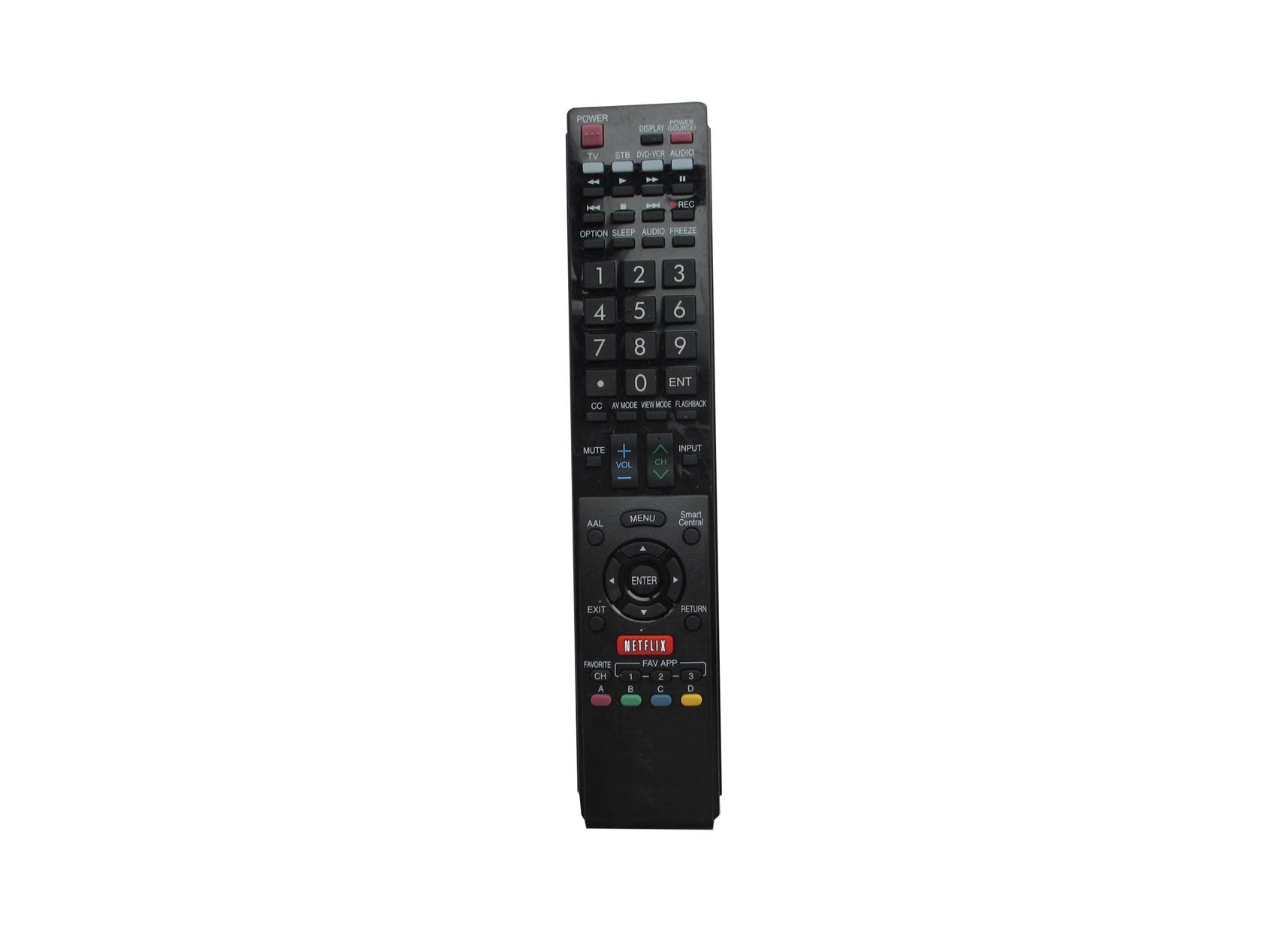 HCDZ Replacement Remote Control for Sharp LC-70EQ30U GB004WJSA LC-70SQ15U LC-70TQ15U Samrt 3D AQUOS LCD LED HDTV TV