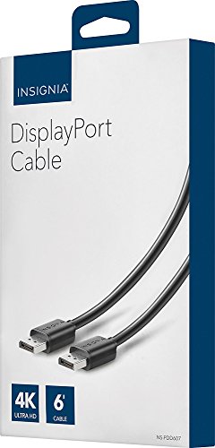 Insignia 6' DisplayPort Cable - Black - Model: NS-PDD607