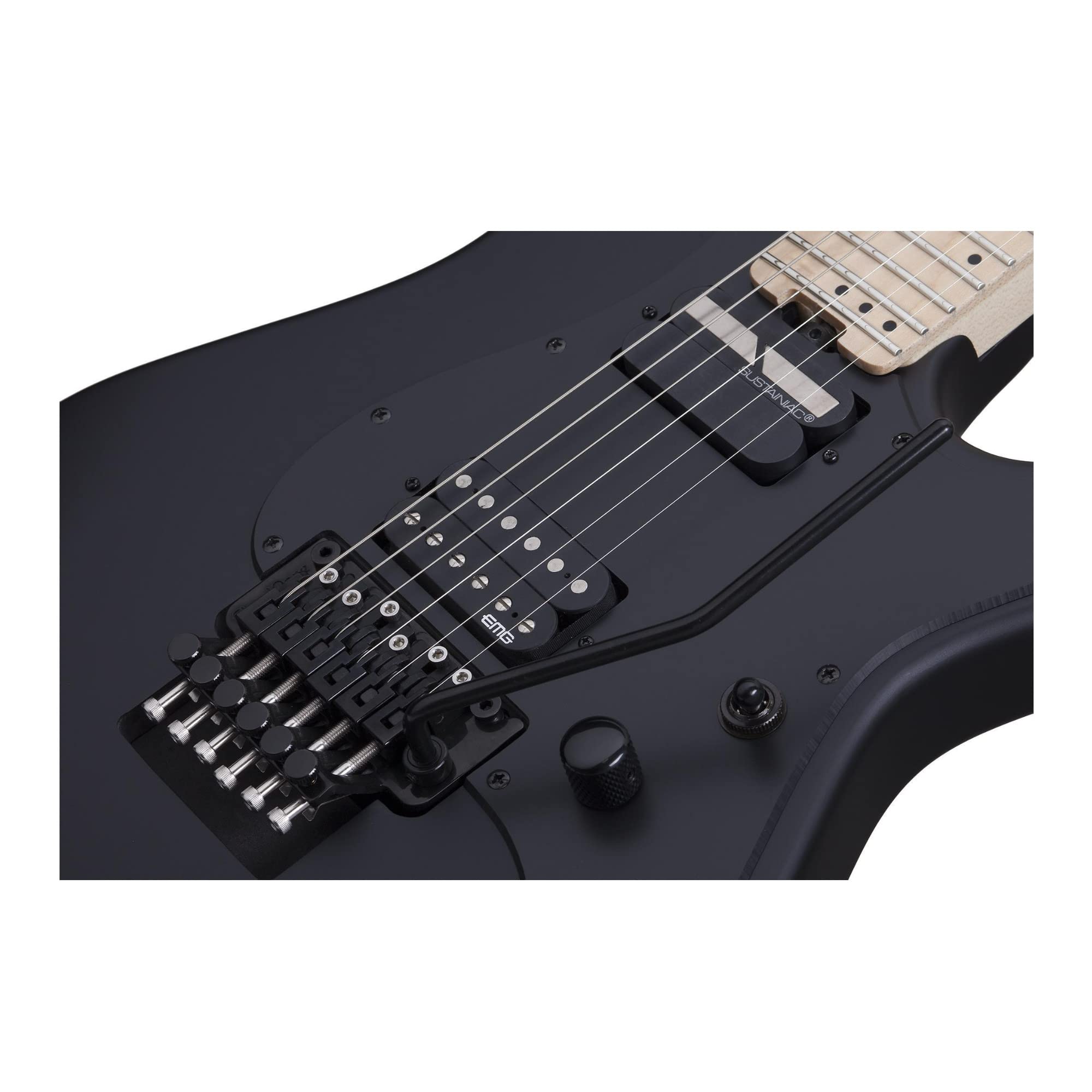 Schecter Sun Valley Super Shredder with Floyd Rose and Sustaniac - Satin Black