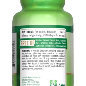 Nature's Truth Vitamin E Softgels | 1000 IU | 60 Count | Non-GMO & Gluten Free Supplement