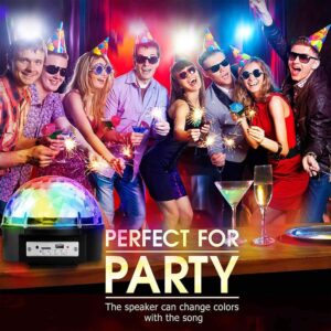 YouOKLight Disco Light, 9 Color LED Music Crystal Ball, Sound Activated, Remote Control, for Party, Home, Room, Dance, Birthday Gift, Kids Club