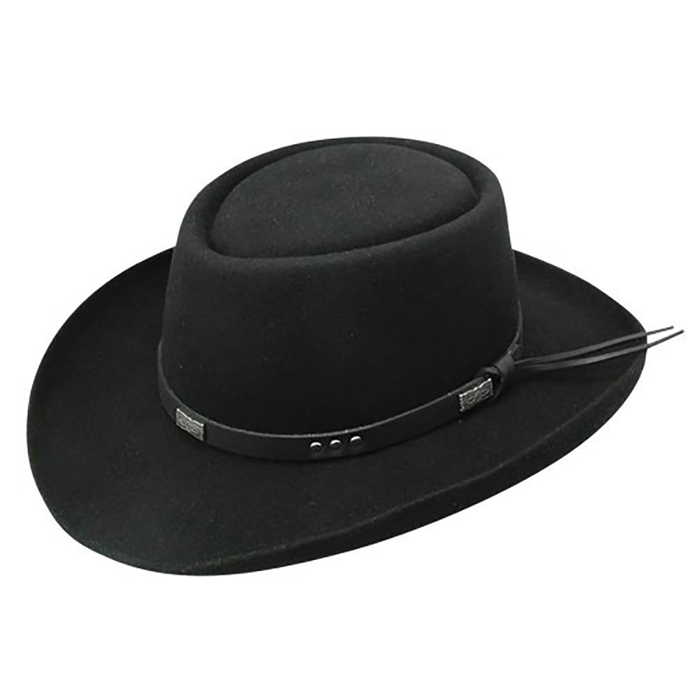 Stetson Dice - Wool Gambler Hat (7 1/4) Black