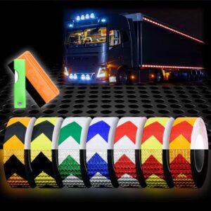 free tool kit arrow green/white 2" inch x120 foot reflective safety tape warning caution adhesive conspicuity marking decal sticker roll truck rv trailer boat atv construction