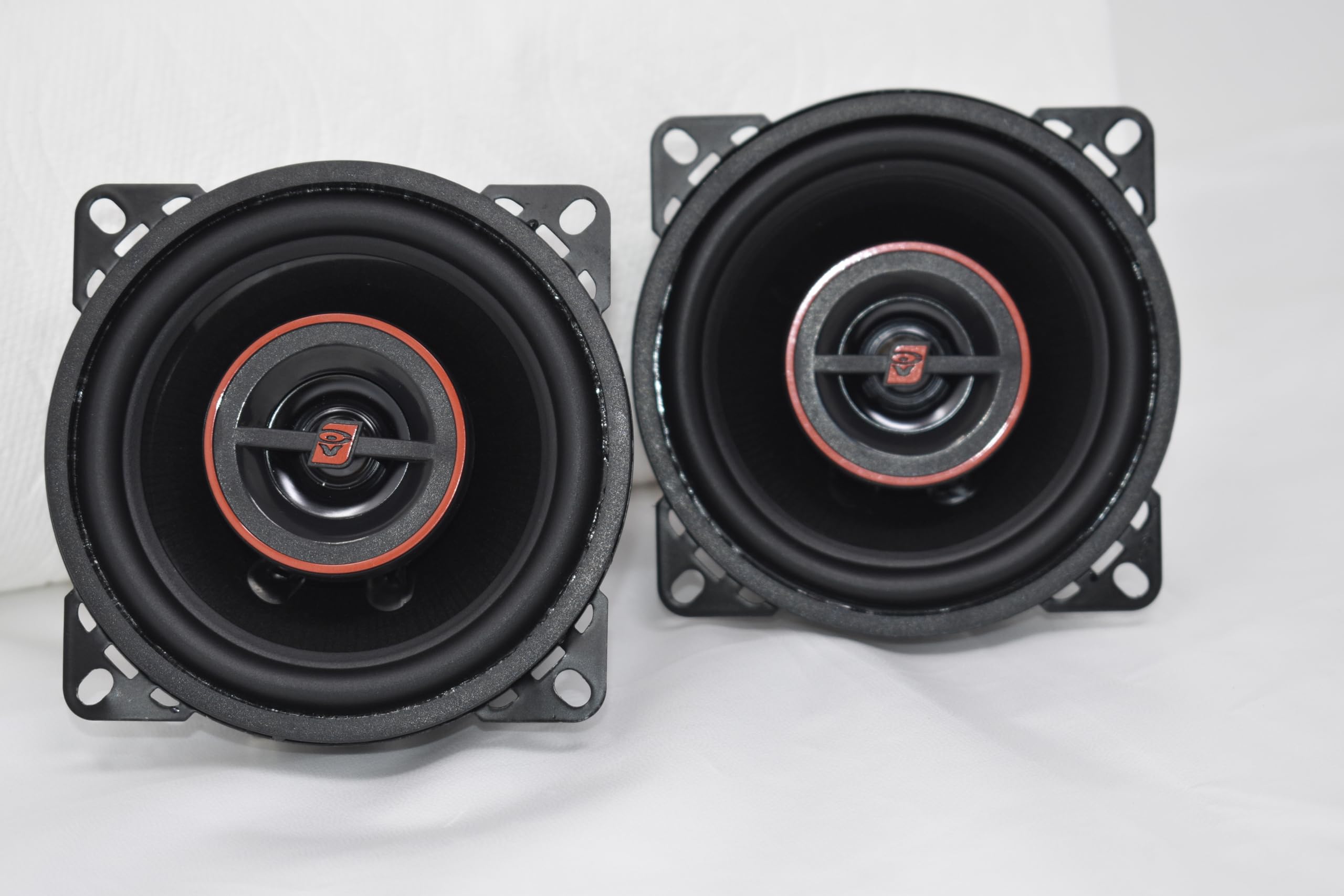 CERWIN-VEGA! HED Series 4" 2-Way Coaxial Speakers, 4Ω Impedance, 30W RMS, High-Performance Car Audio System, Durable Stamped Steel Frame, Graphite Cone, PEI Tweeter for Superior Sound H740