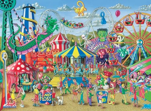 Ravensburger Fun at The Carnival - Engaging 300 Piece Jigsaw Puzzle for Kids | Unique Piece Design | Anti-Glare Surface | Perfect Skill-Building Game for Toddlers and Kids | Model Number: 13231