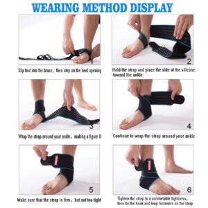 Candy Li Ankle Support,Adjustable Ankle Brace Breathable Nylon Material Super Elastic and Comfortable,1 Size Fits all, Suitable for Sports (gray 1)