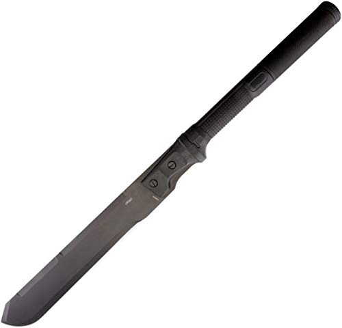 WALTHER ARMS MachTac 3 Fixed Blade Knife, 15in, Stainless Steel, Standard Edge, Black 5.0763-US