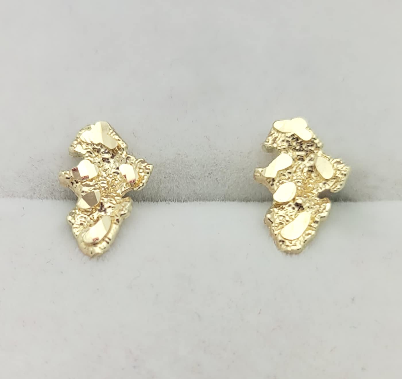 10k Yellow Gold Small Nugget Earrings