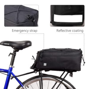 ArcEnCiel Bike Trunk Bag Bicycle Panniers Water-Resistant Rack Rear Seat Carrier Pack