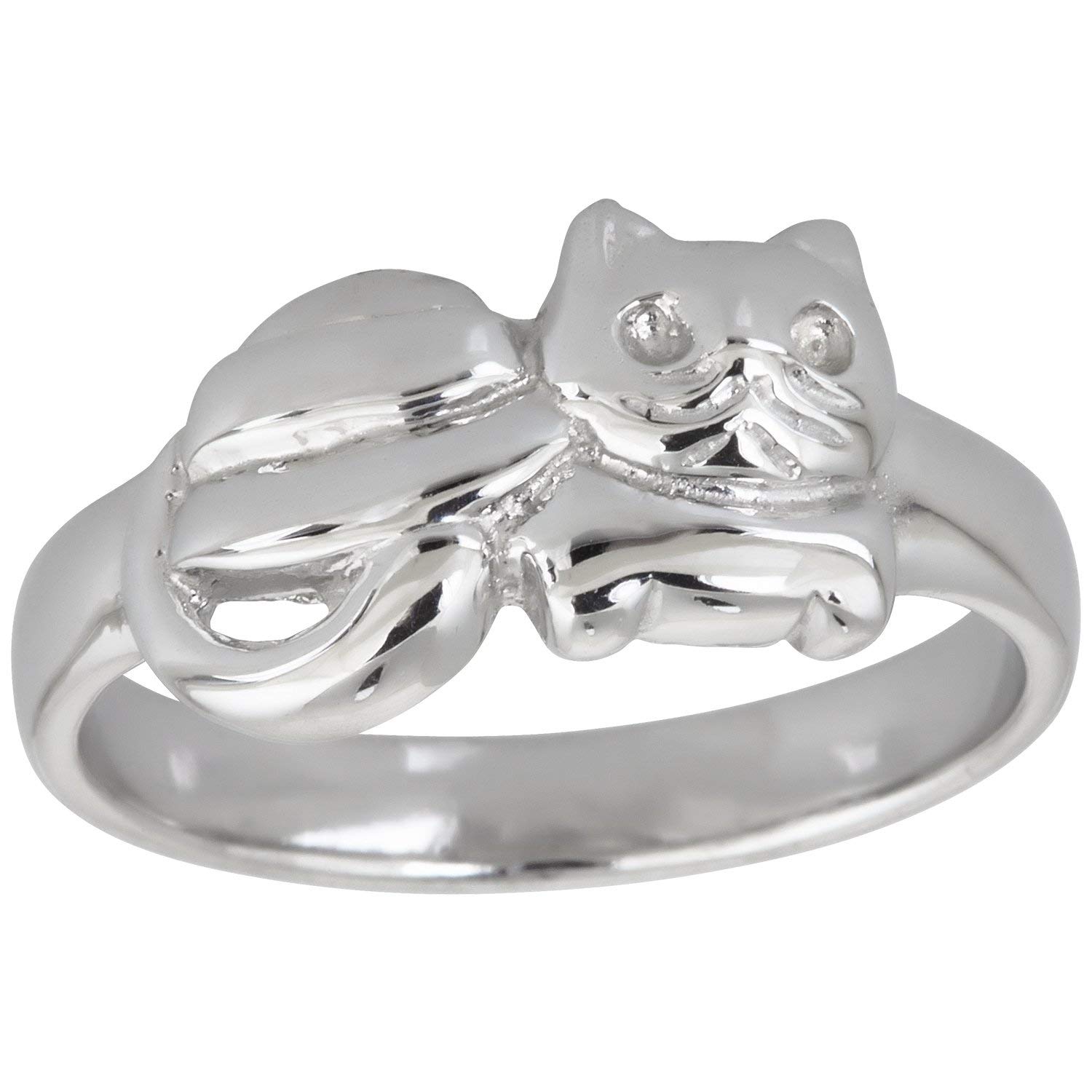 Sterling Silver Cat Ring