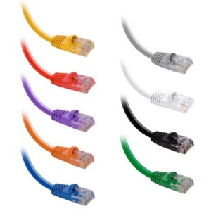 InstallerParts CAT6 Cable UTP Booted [Black] - [2 FT] - [10 Pack] - Professional Series - 10Gbps, Cat6 Patch Cable, Cat 6 Patch Cable, Cat6 Ethernet Cable, Network Cable, Internet Cable