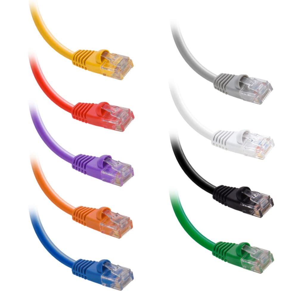 InstallerParts CAT6 Cable UTP Booted [Black] - [2 FT] - [10 Pack] - Professional Series - 10Gbps, Cat6 Patch Cable, Cat 6 Patch Cable, Cat6 Ethernet Cable, Network Cable, Internet Cable