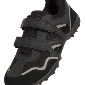 Mountain Warehouse Mars Kids Adaptive Non-Marking Sneakers Black Kids Shoe Size 2 US