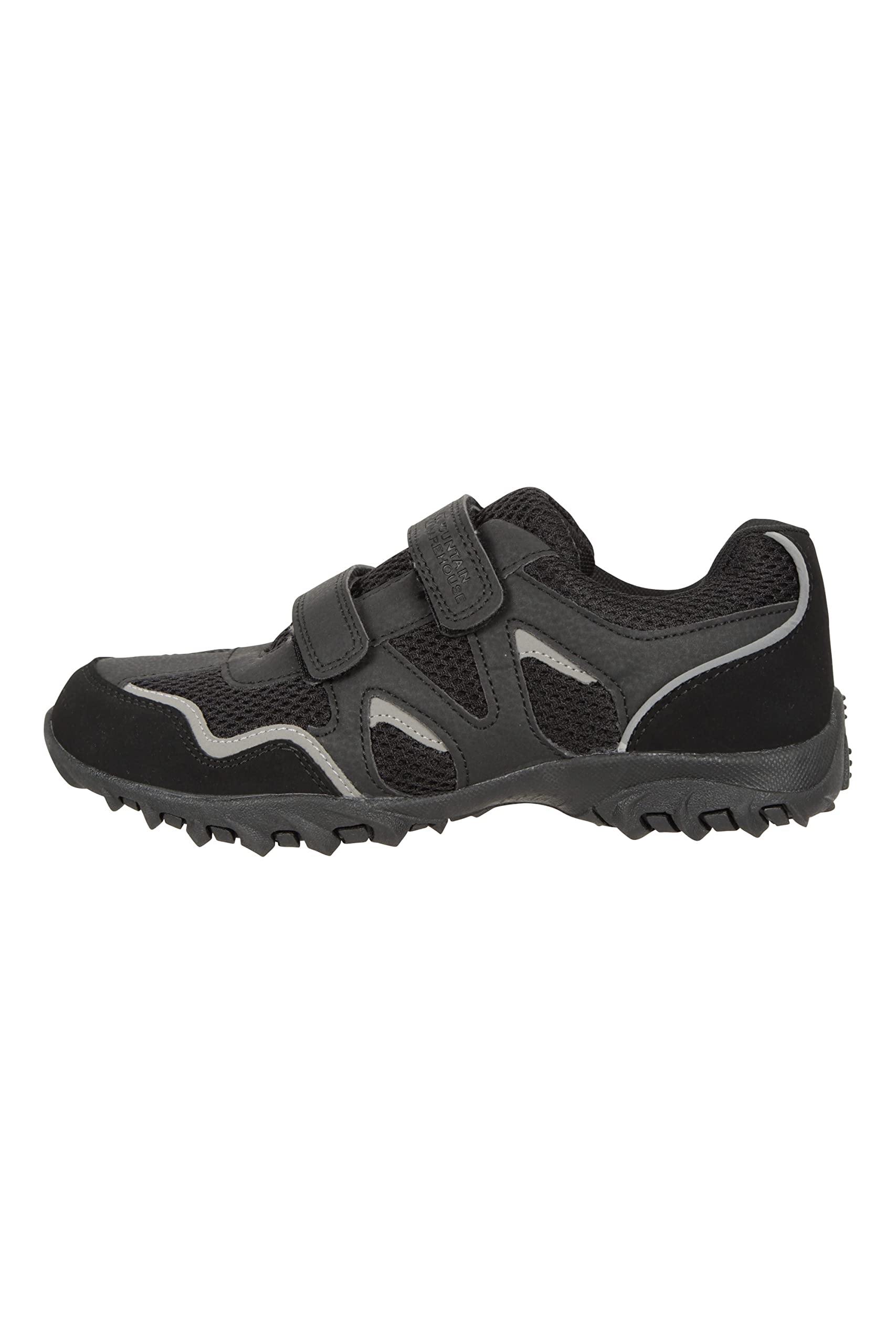 Mountain Warehouse Mars Kids Adaptive Non-Marking Sneakers Black Kids Shoe Size 2 US