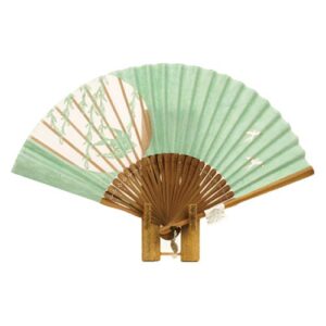 アンドウ ando g-331 cut picture fan, women's, swallow, green