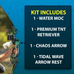 AMS Bowfishing Water Moc Recurve Bowfishing Kit - Right Hand - 45# Draw Weight