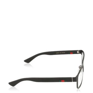 Gucci GG 0013O 001 Black Metal Square Eyeglasses 55mm