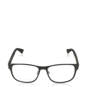 Gucci GG 0013O 001 Black Metal Square Eyeglasses 55mm