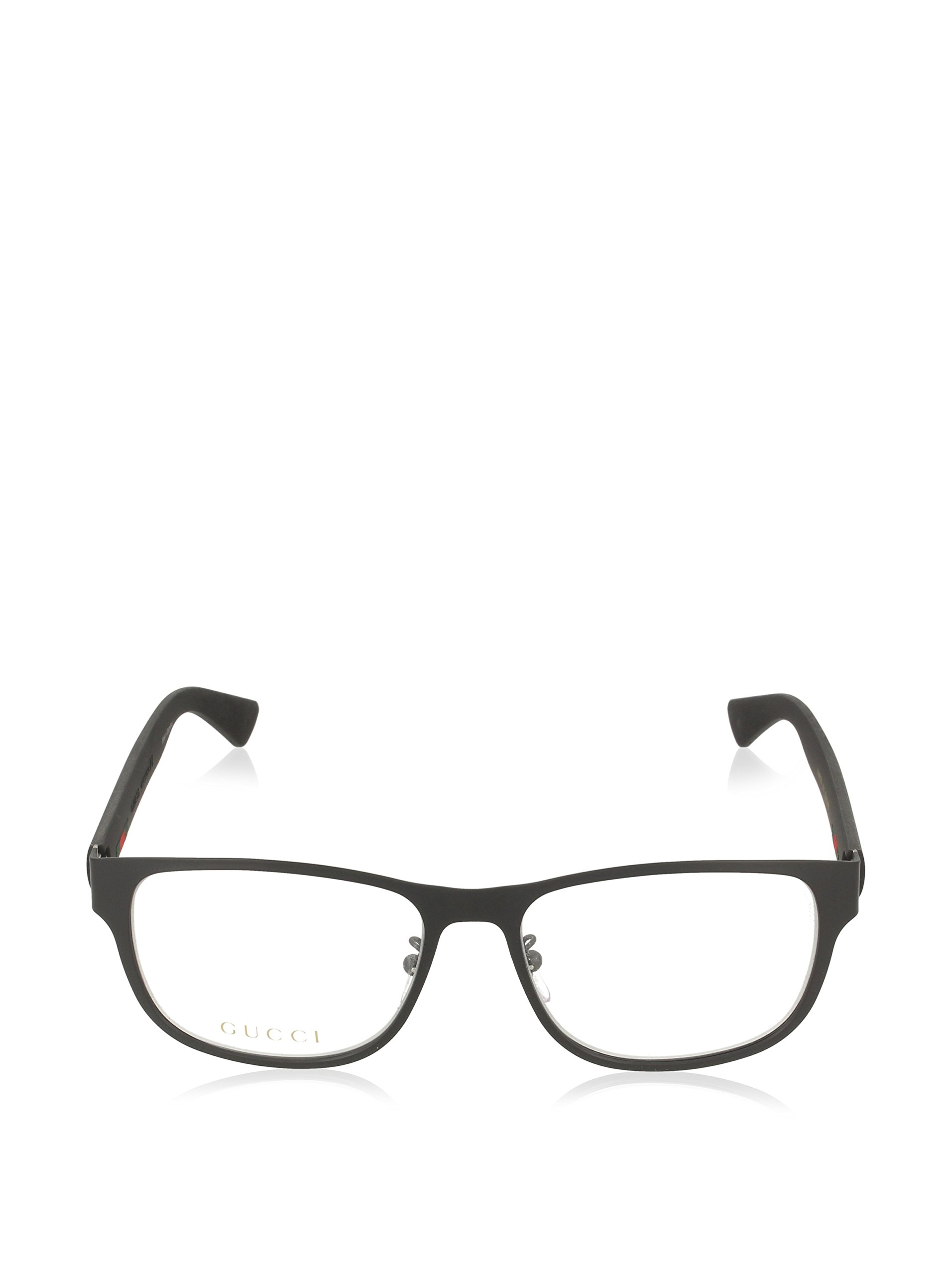 Gucci GG 0013O 001 Black Metal Square Eyeglasses 55mm