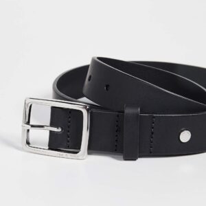 rag & bone Women's Boyfriend Belt, Black, S